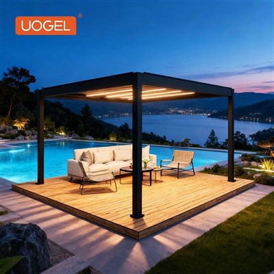 Pérgola de persianas 12x16